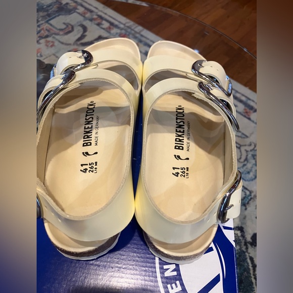 BIRKENSTOCK MILANO BIG BUCKLE HIGH SHINE LEATHER SZ41 - Picture 6 of 7